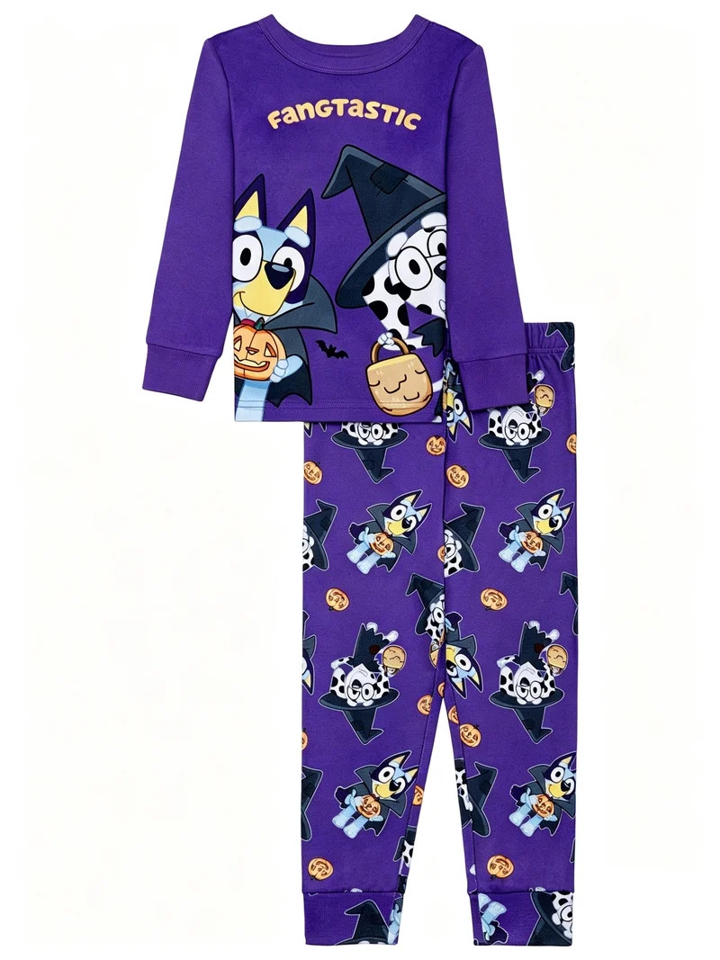 Bluey Girls Halloween Long Sleeve Top and Pant Pajama Set, 2-Piece, Sizes 4-10 | Walmart (US)