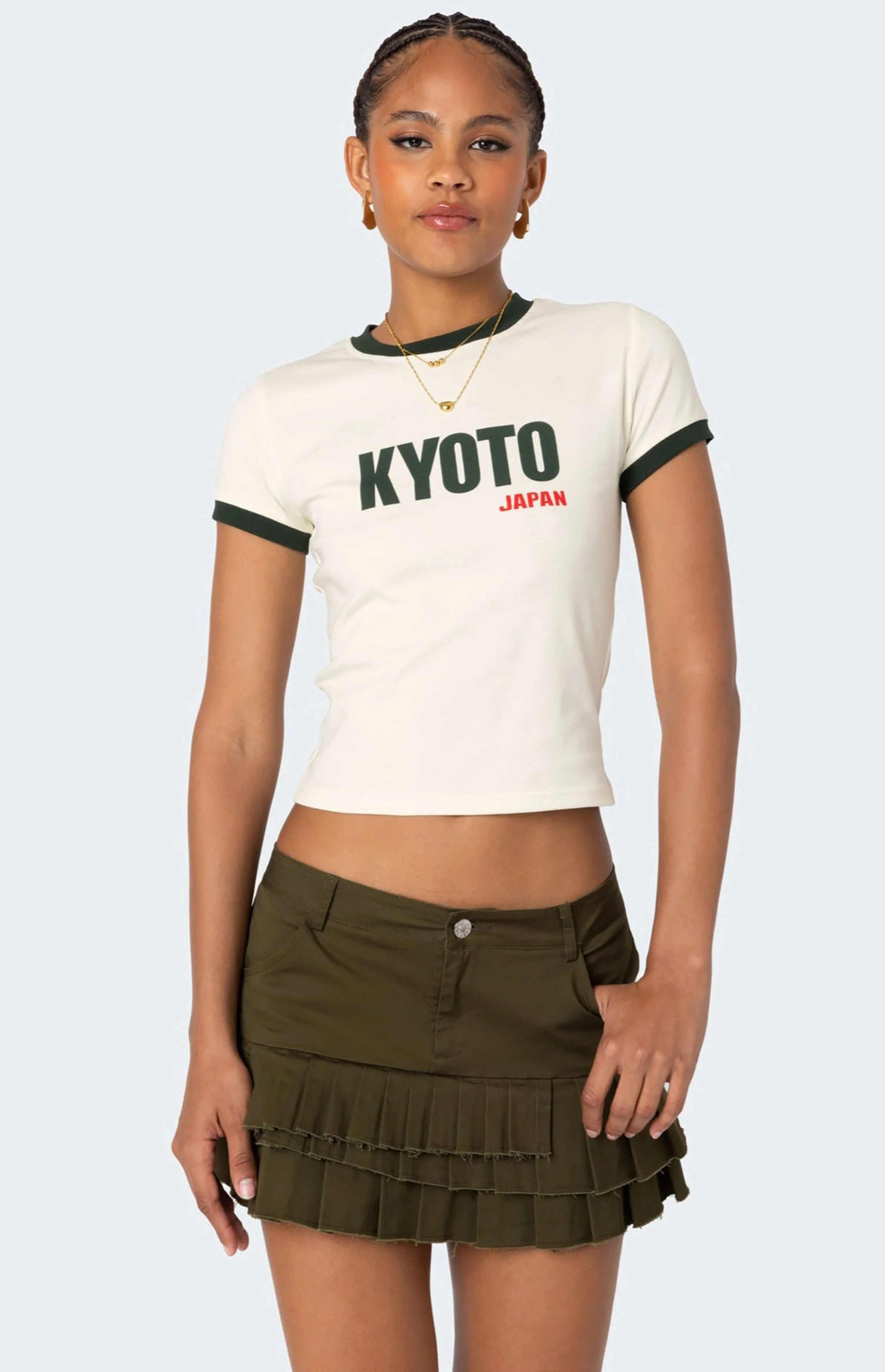 Edikted Kyoto Contrast T-Shirt | PacSun