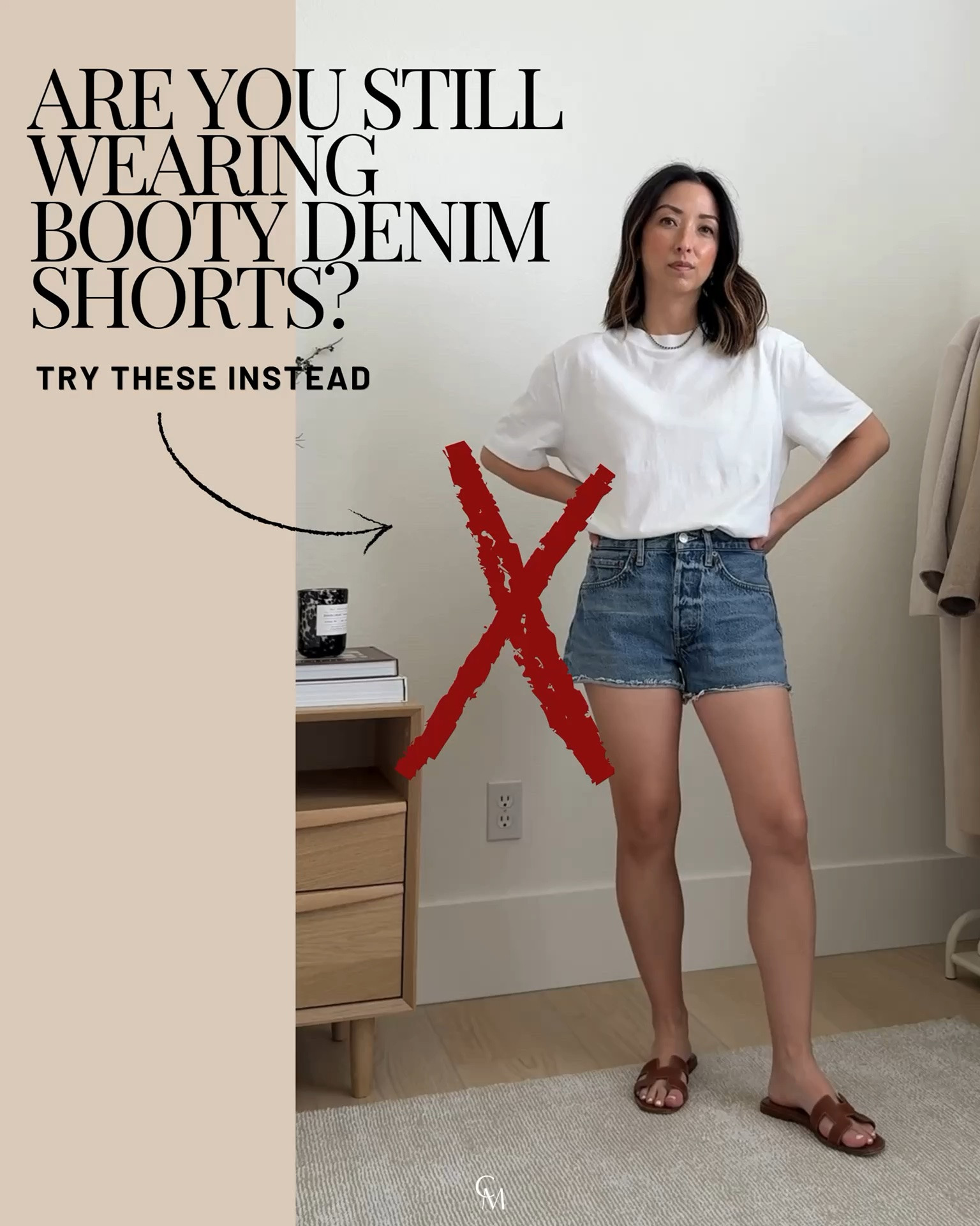 Start with longer denim shorts with a little more room - more comfortable, more flattering, and instantly more modern.

Look 1:
Madewell tank xs - old, linked similar
AGOLDE parker long 25 
J.crew tote 
Tkees sandals 5 
Celine sunglasses 
Dorsey James necklace 15"

Look 2:
Madewell tee xs 
Agolde Parker shorts 25 - size up 
J.crew bag 
Everlane sandals 5 - color is old, linked similar
Celine sunglasses 
Dorsey James necklace 15” 
Electric picks earrings

Look 3:
Kule tee small 
AGOLDE Parker Long shorts 25 
Staud flats 35 
Marea tote - linked similar
Polo Ralph Lauren hat 
J.Crew earrings

Look 4: 
DÔEN top xs 
Agolde Parker long 25 
Amazon jelly flats 5.5 
The Row tote small 
Celine sunglasses

Look 5:
Tuckernuck stripe tee xs 
Agolde Parker in Community 25 
Tkees phoebe sandals 5 
J.crew raffia bag 
Celine sunglasses
Quince earrings 
Dorsey James necklace 15"

Look 6:
Velvet Spencer and Graham linen top xs - old
AGOLDE Long Parker shorts 25 
J.Crew earrings 
Dorsey James necklace 15" 
Celine Sunglasses

#LTKmomlife #LTKPetite