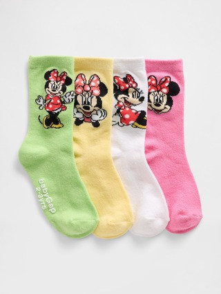 babyGap × Disney Minnie Mouse Crew Socks (4-Pack) | Gap Factory