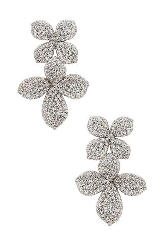 Flower Pave Drop Earring
                    
                    SHASHI | Revolve Clothing (Global)