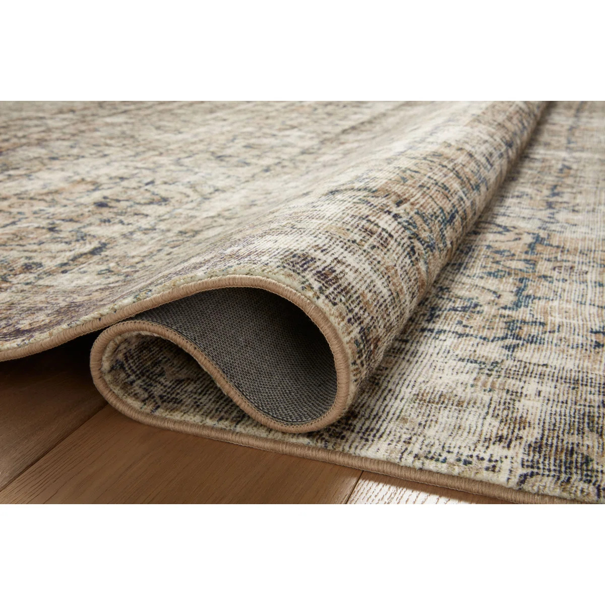 Amber Lewis x Loloi Morgan Navy / Sand Area Rug feat. CloudPile | Wayfair North America
