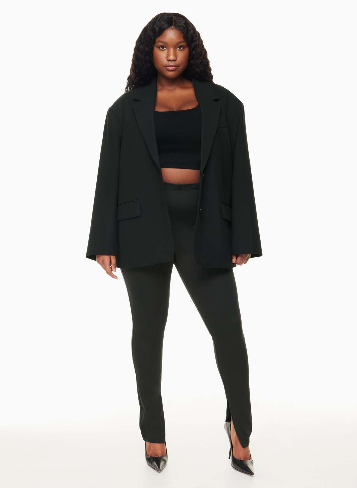 Aritzia Babaton Women's Vogue Blazer in Black | XL | Recycled Polyester/Viscose/Cotton | Aritzia