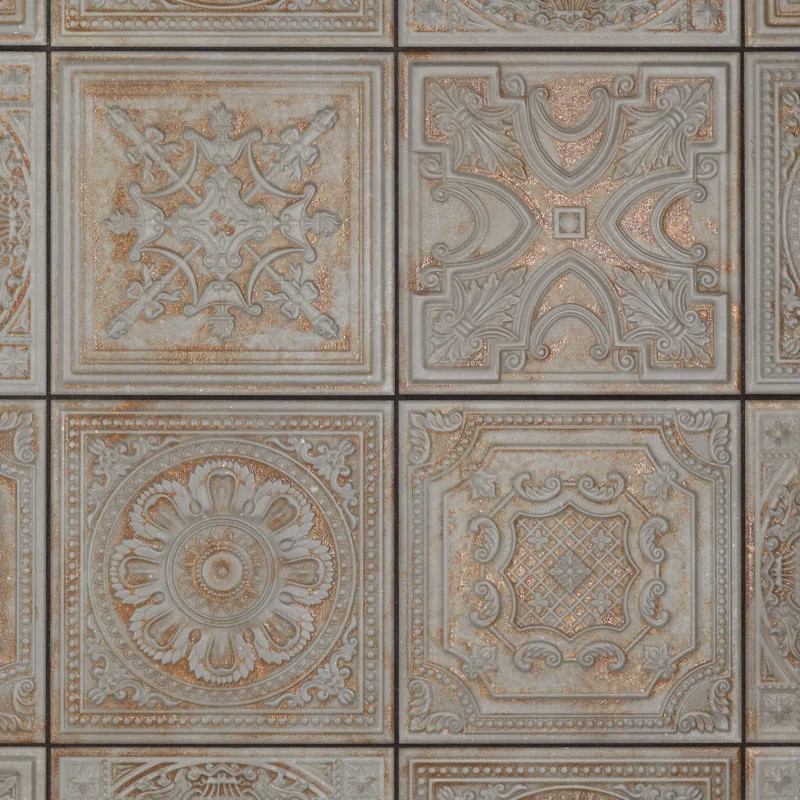 Fitz 8" x 8" Ceramic Patterned Wall Tile | Wayfair North America