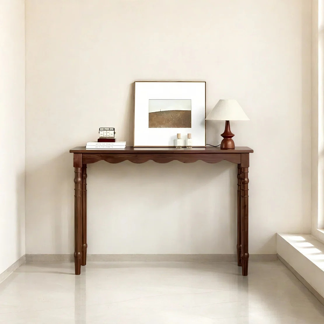 Retro Minimalist Art Solid Wood Console Table | Wayfair North America