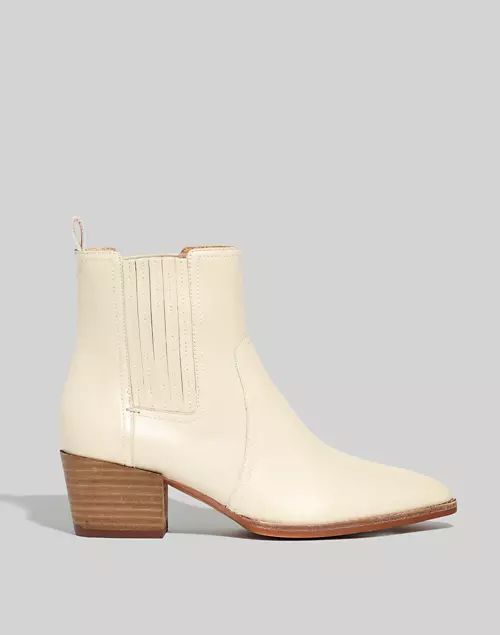 The Western Ankle Boot in Leather | Madewell