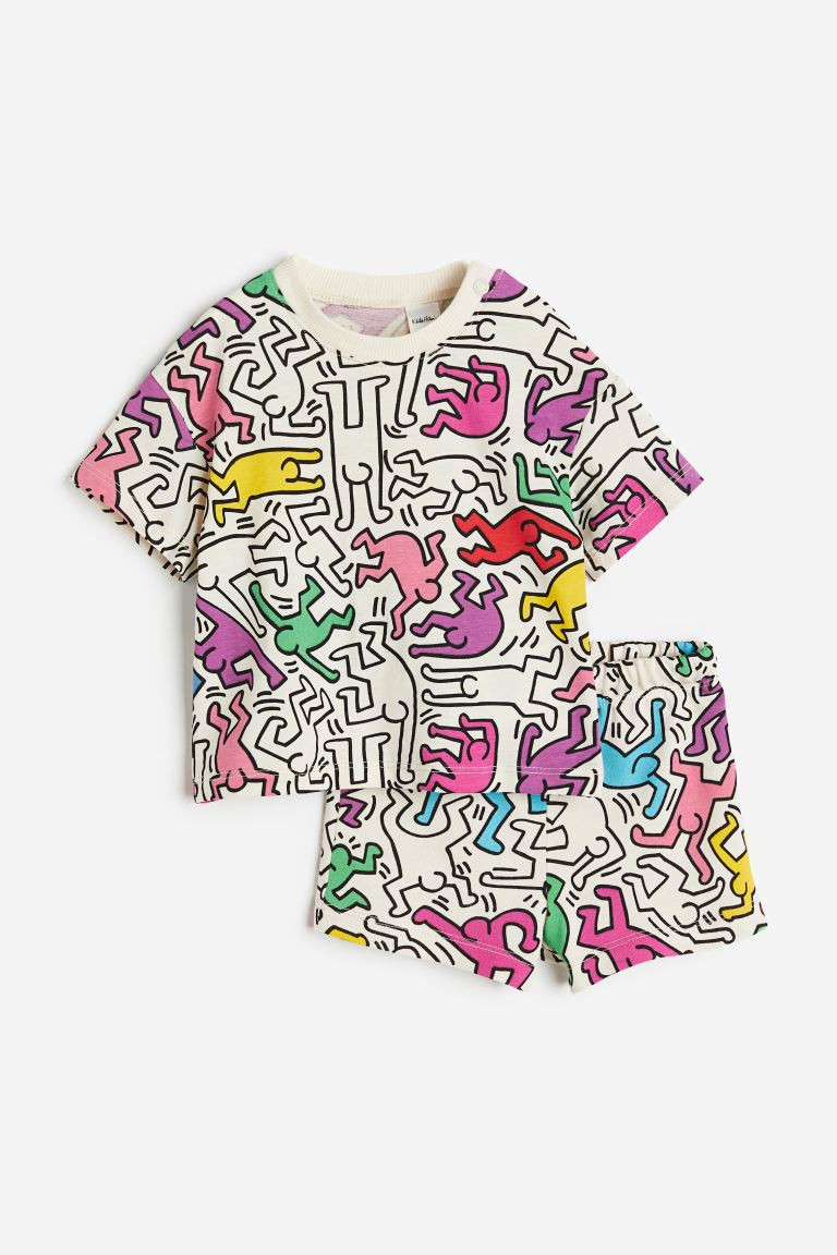 2-piece Printed Cotton Set | H&M (US + CA)
