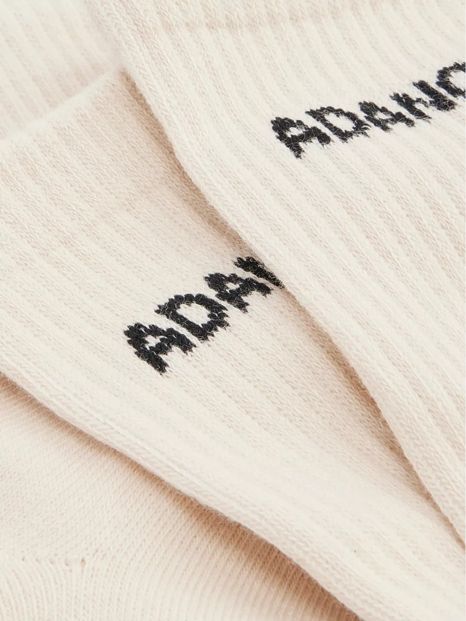 Logo-intarsia ribbed pack of three stretch-bamboo blend socks | Selfridges