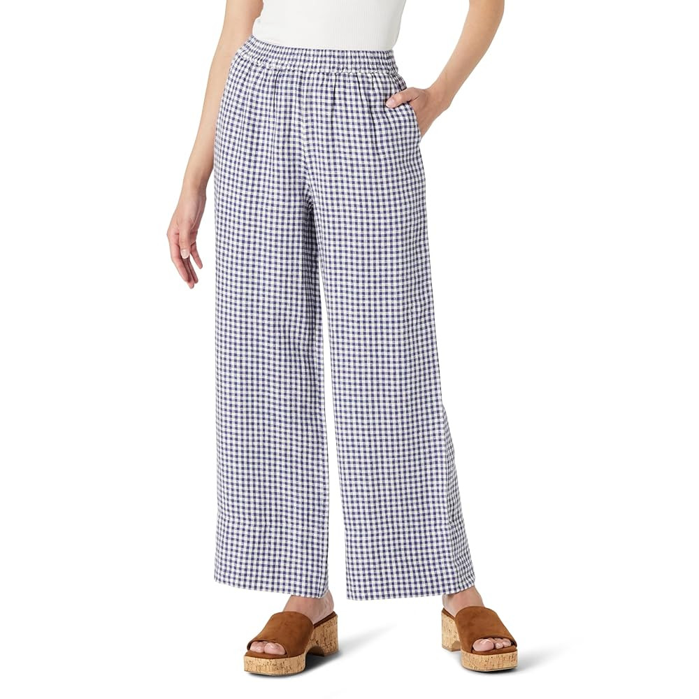 The Drop Women's Standard Bonni Pull on Linen Pant | Amazon (US)