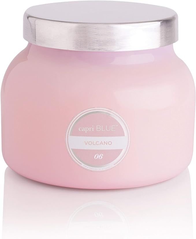 Capri Blue Volcano Candle - Bubblegum Petite Jar Candle - Pink Glass Candle with Soy Wax Blend - ... | Amazon (US)