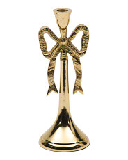 10in Metal Bow Taper Candle Holder | Furniture & Lighting | Marshalls | Marshalls