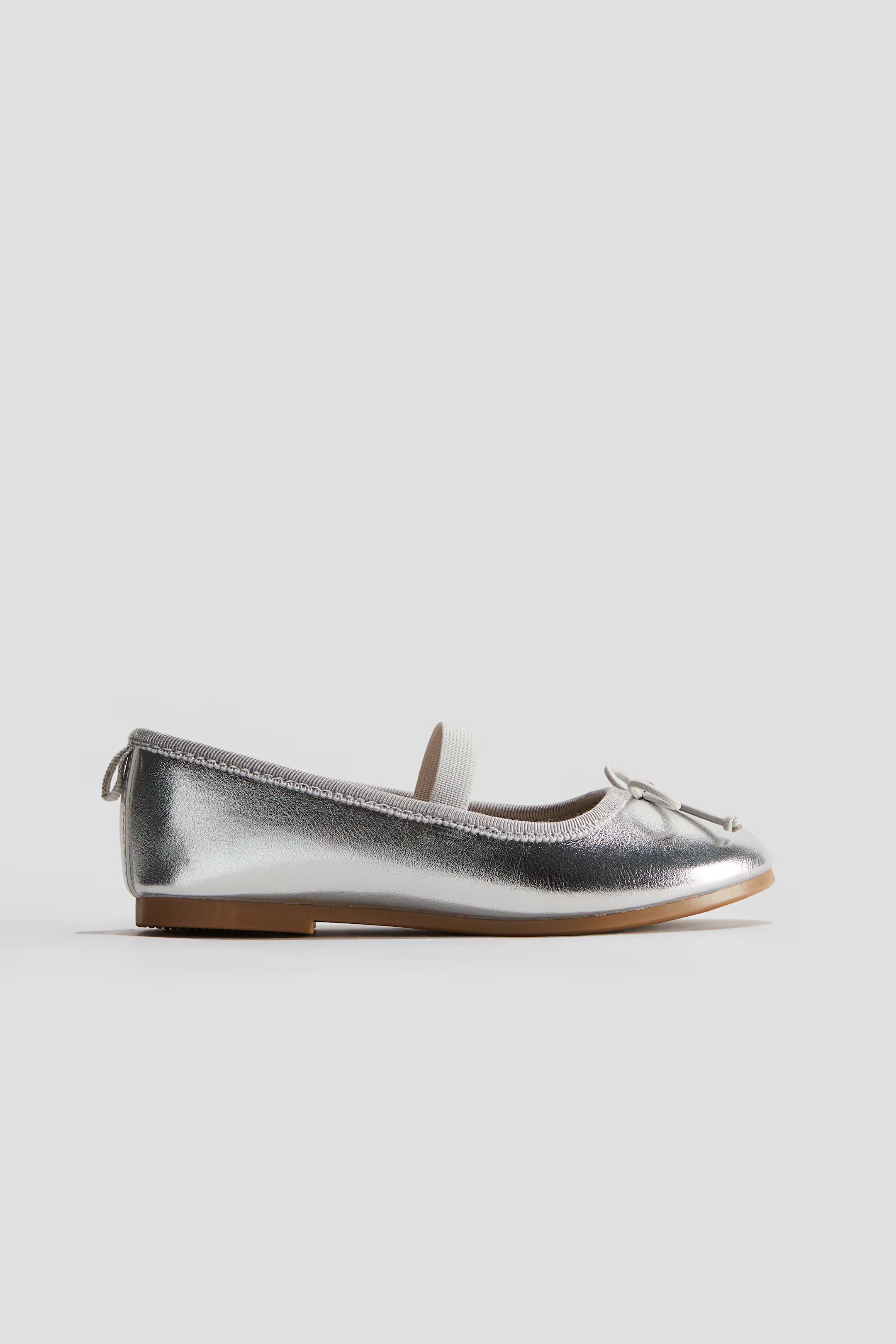 Ballet Flats - No heel - Silver-colored - Kids | H&M US | H&M (US + CA)