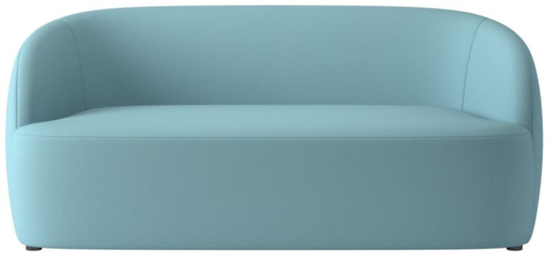 Gwyneth 68" Light Blue Velvet Loveseat by goop + Reviews | CB2 | CB2