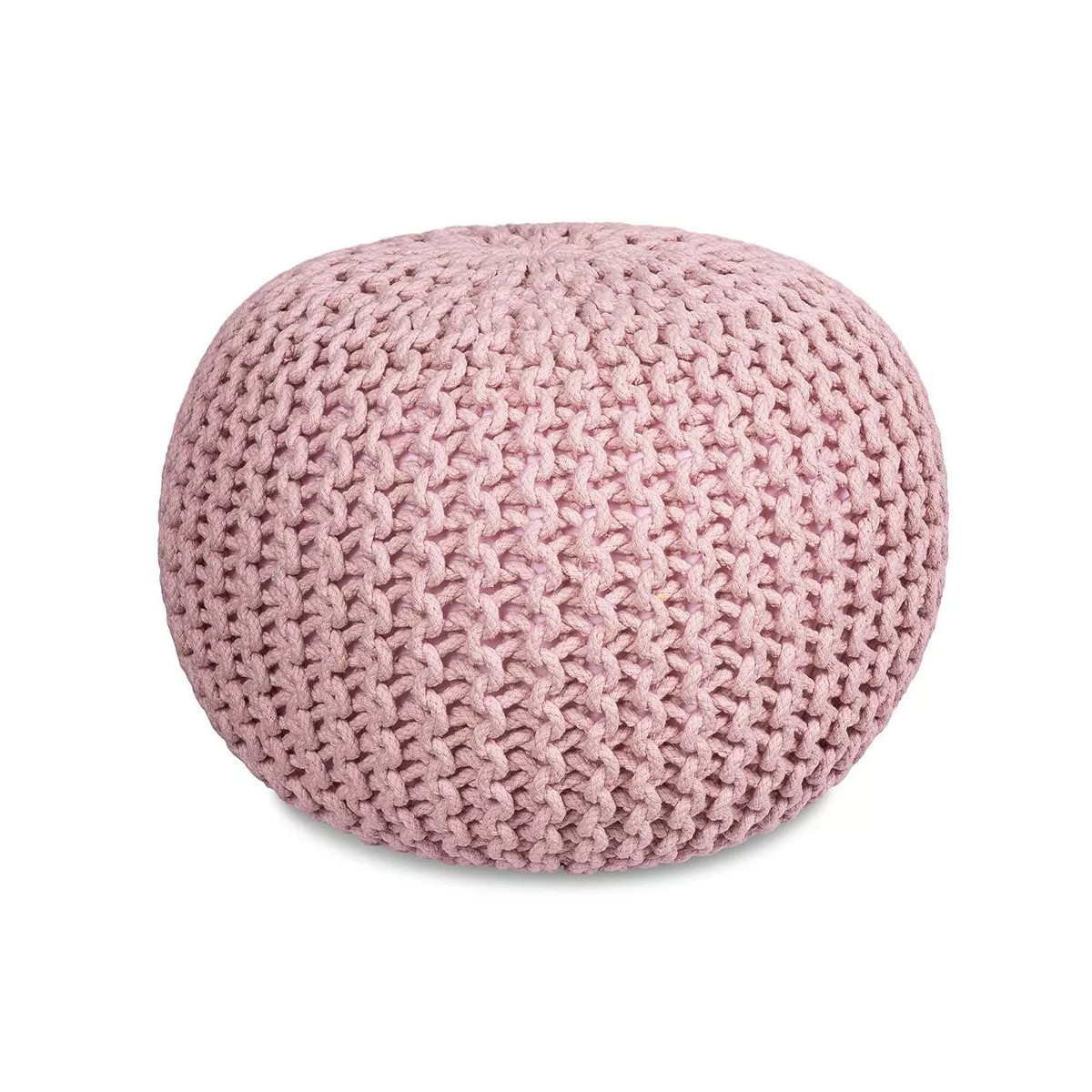 BirdRock Home Round Pouf Foot Stool Ottoman - Dusty Rose | Target
