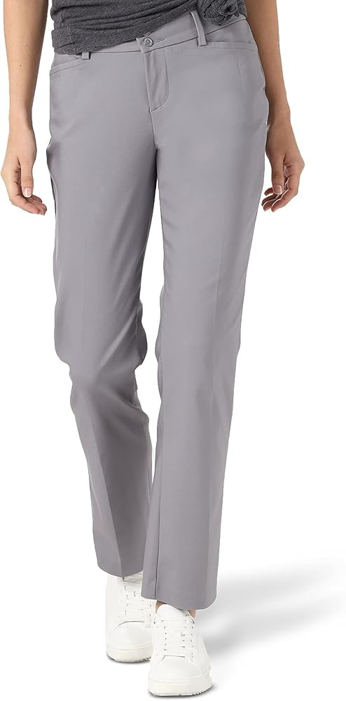Lee Women's Secretly Shapes Regular Fit Straight Leg Pant | Amazon (US)