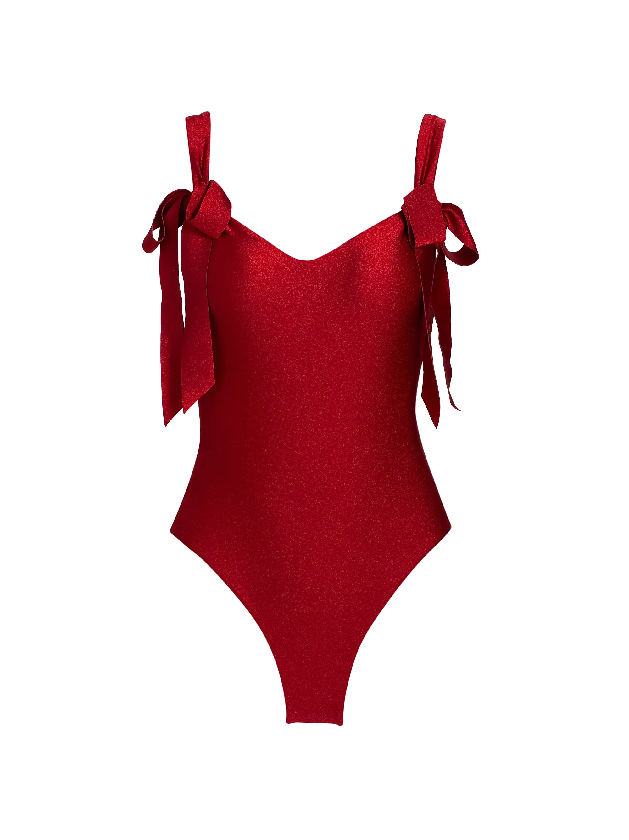 Patience Bow Tie One-Piece Swimsuit | Saks Fifth Avenue