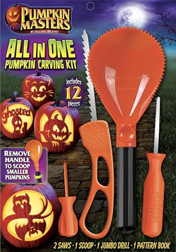 Pumpkin Masters Premium All in One Carving Kit – Comprehensive Halloween Pumpkin Carving Kit with Large Handled Tools and New Patterns | Amazon (US)