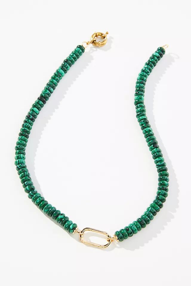 Beaded Gold-Clasp Necklace | Anthropologie (US)