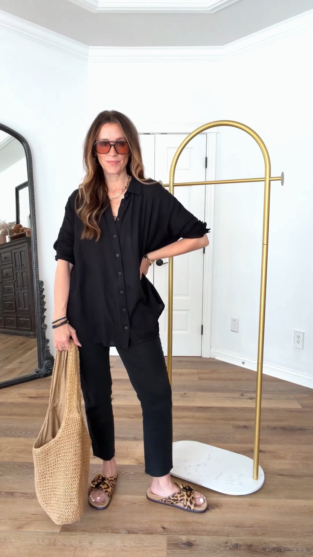 Spring is here, and I’m loving it. But today, the outfit is still black

Sizing:
Shirt-size up at least one for larger fit
Jeans-I sized up one
Sandals-TTS

casual outfit 

#LTKootd #LTKgrwm #LTKOver40