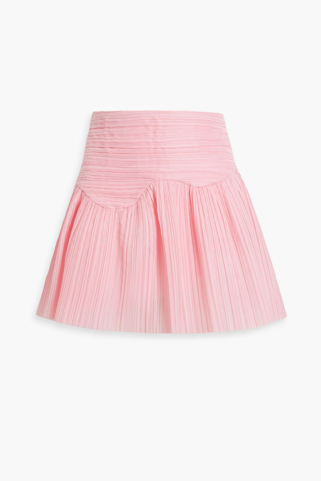 Laurier Wave plissé-organza mini skirt | The Outnet (US and CA)