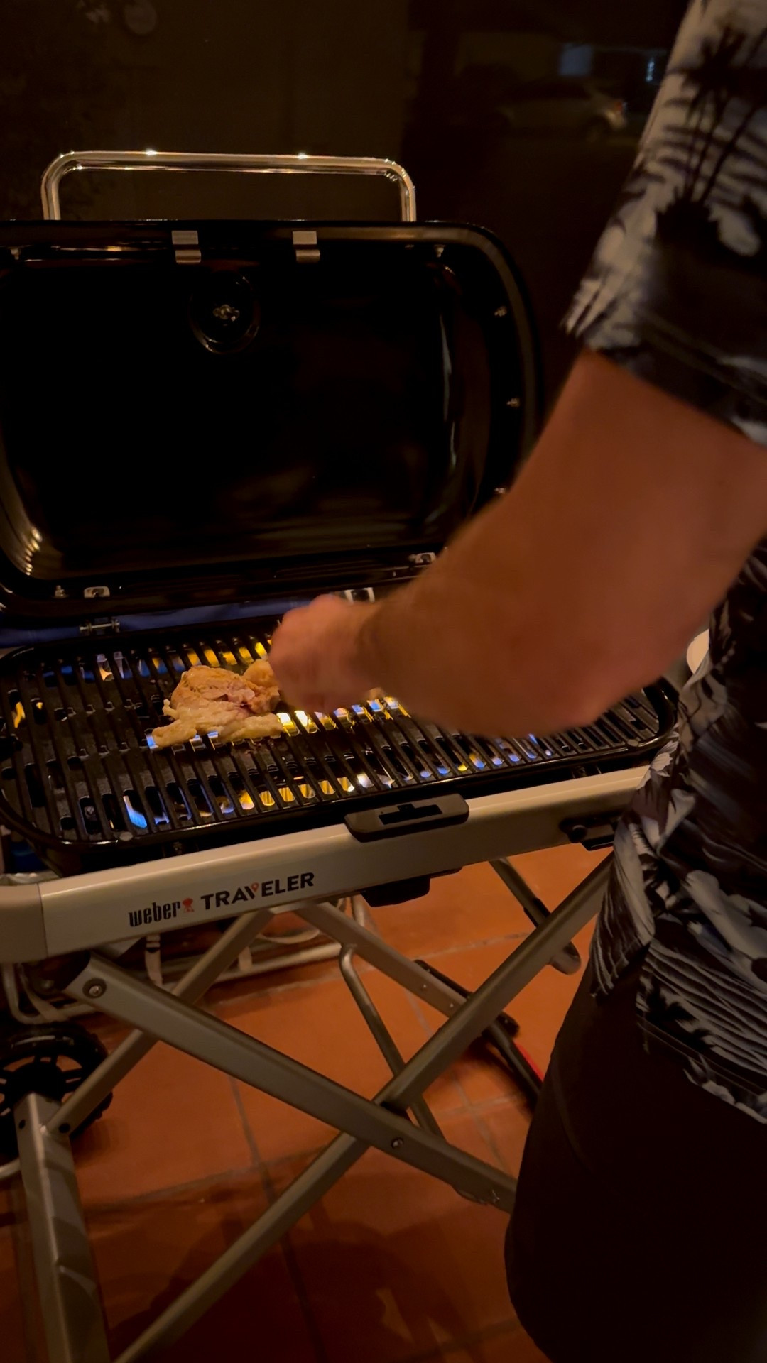 Grilling chicken thighs on our Weber portable grill 

#LTKfoodie #LTKHome #LTKdayinmylife