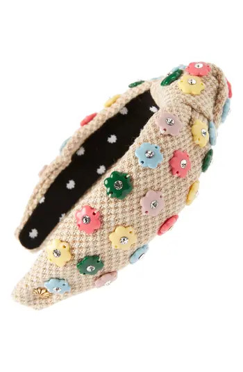 Lele Sadoughi Daphne Floral Charm Knotted Headband | Nordstrom | Nordstrom