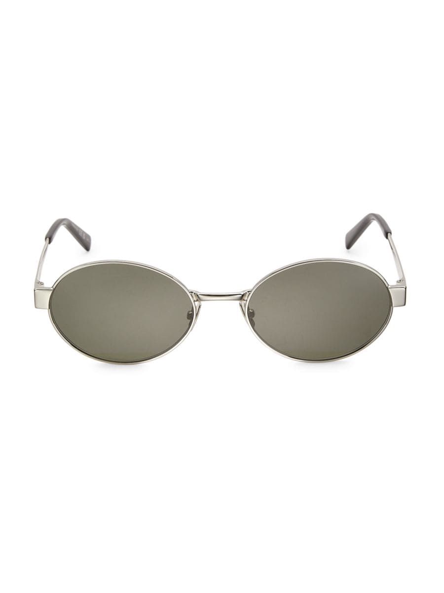 Feminine Fashion Icons 55MM Oval Metal Sunglasses | Saks Fifth Avenue