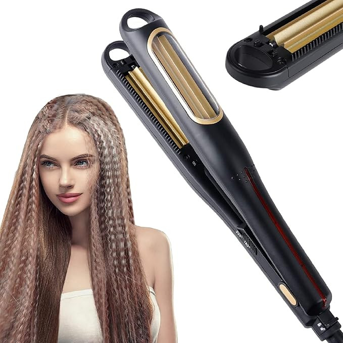 Hann Auto Hair Crimping Iron Volumizing Hair Iron for Fluffy Hairstyle Curling Iron, Corrugation ... | Amazon (US)