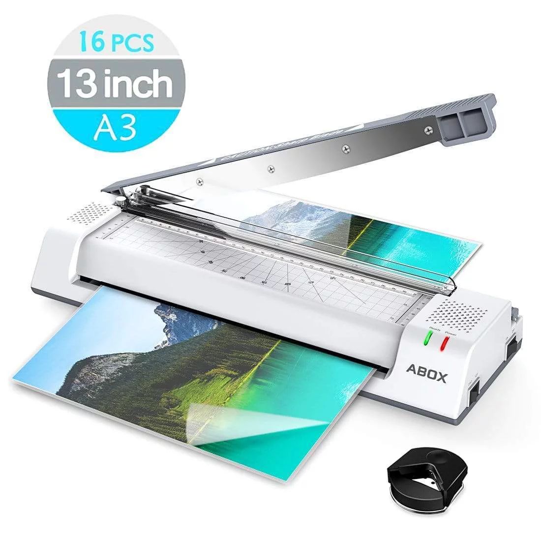 ABOX Laminating Machine, 13" Thermal Laminator for A3, A4, A6, with Jam Release Switch, Fast Warm... | Walmart (US)