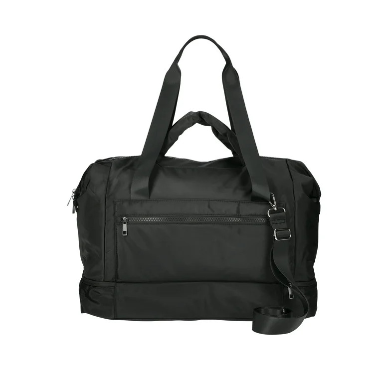 No Boundaries Women's Weekender Bag, Black | Walmart (US)
