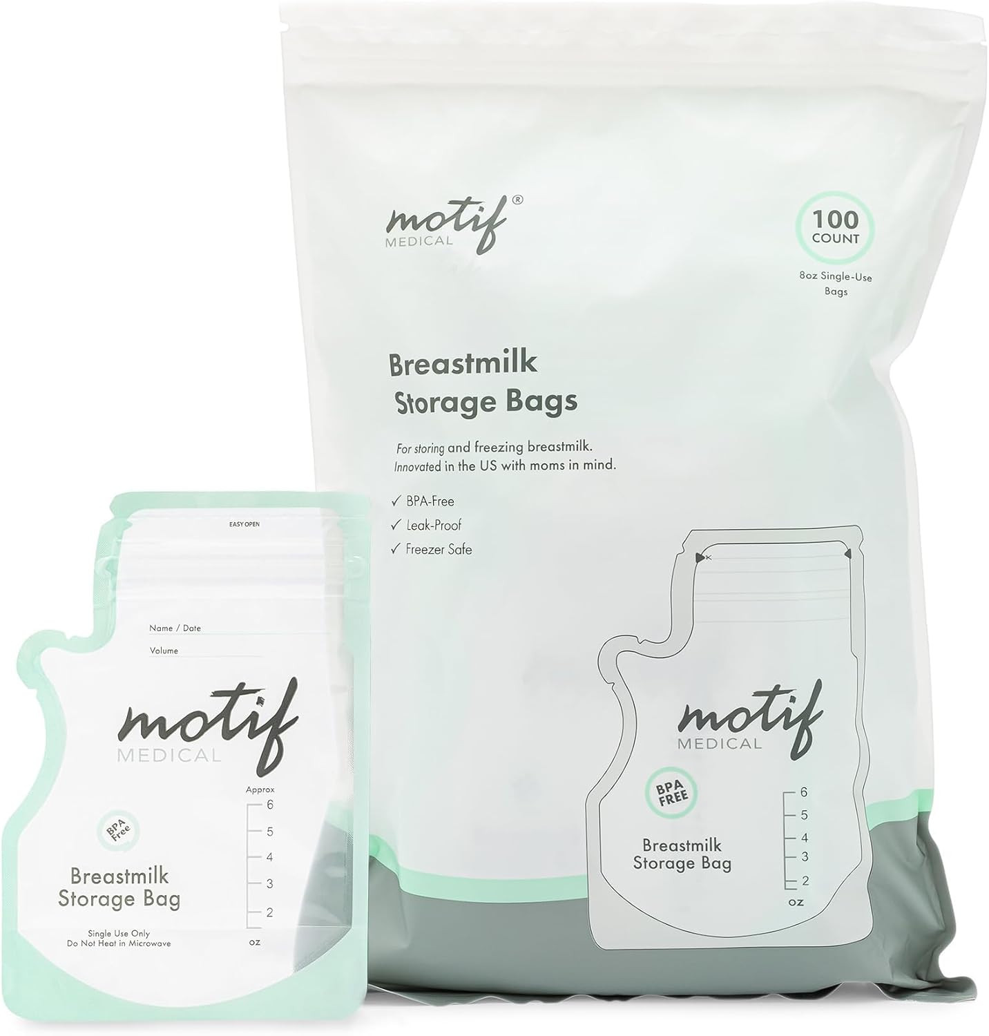 Motif Medical Breastmilk Storage Bags, 100 Count | Amazon (US)