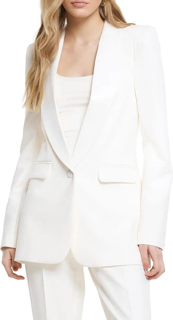River Island Shawl Collar Tuxedo Blazer | Nordstrom | Nordstrom