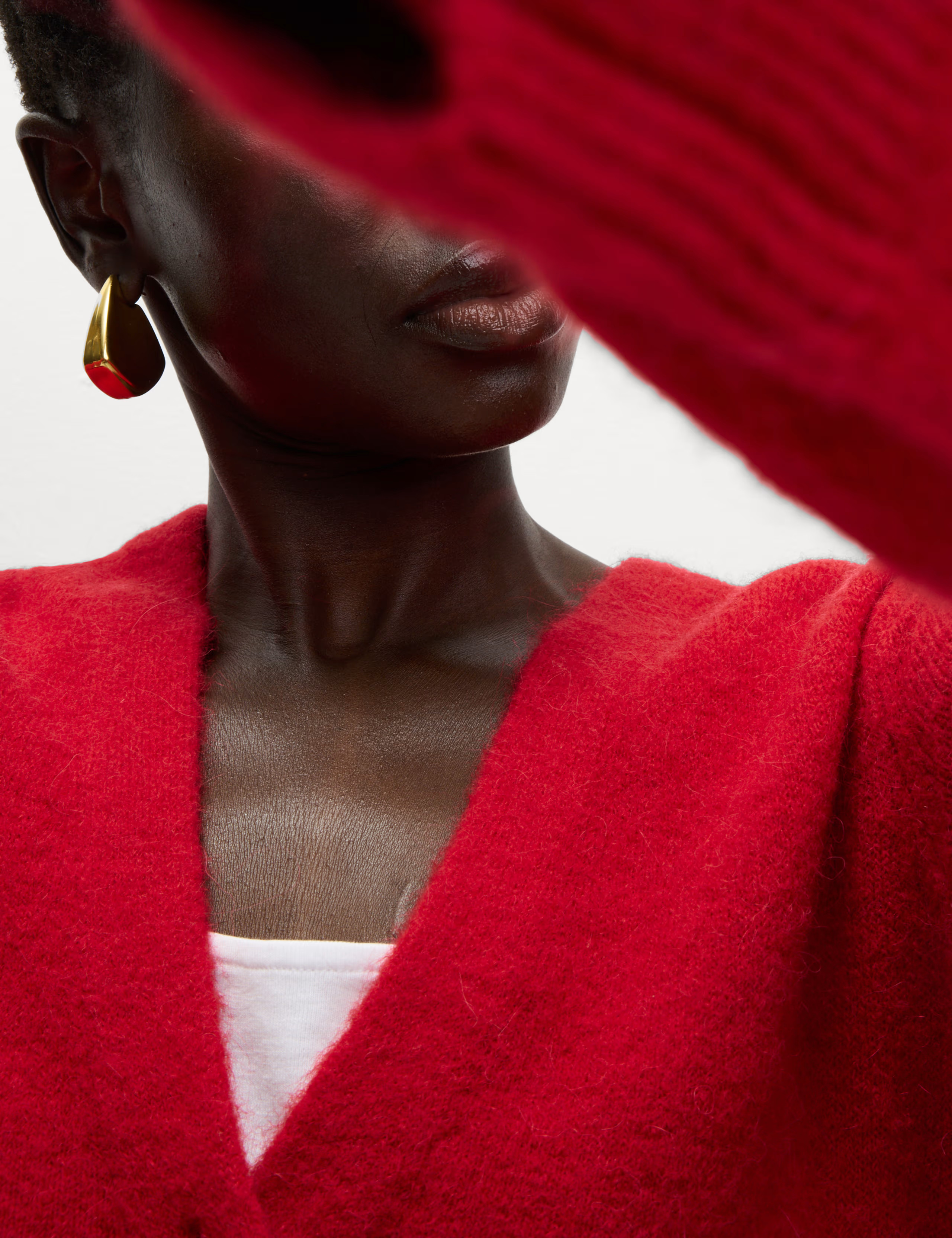 V-Neck Cropped Cardigan with Alpaca | Marks & Spencer (UK)