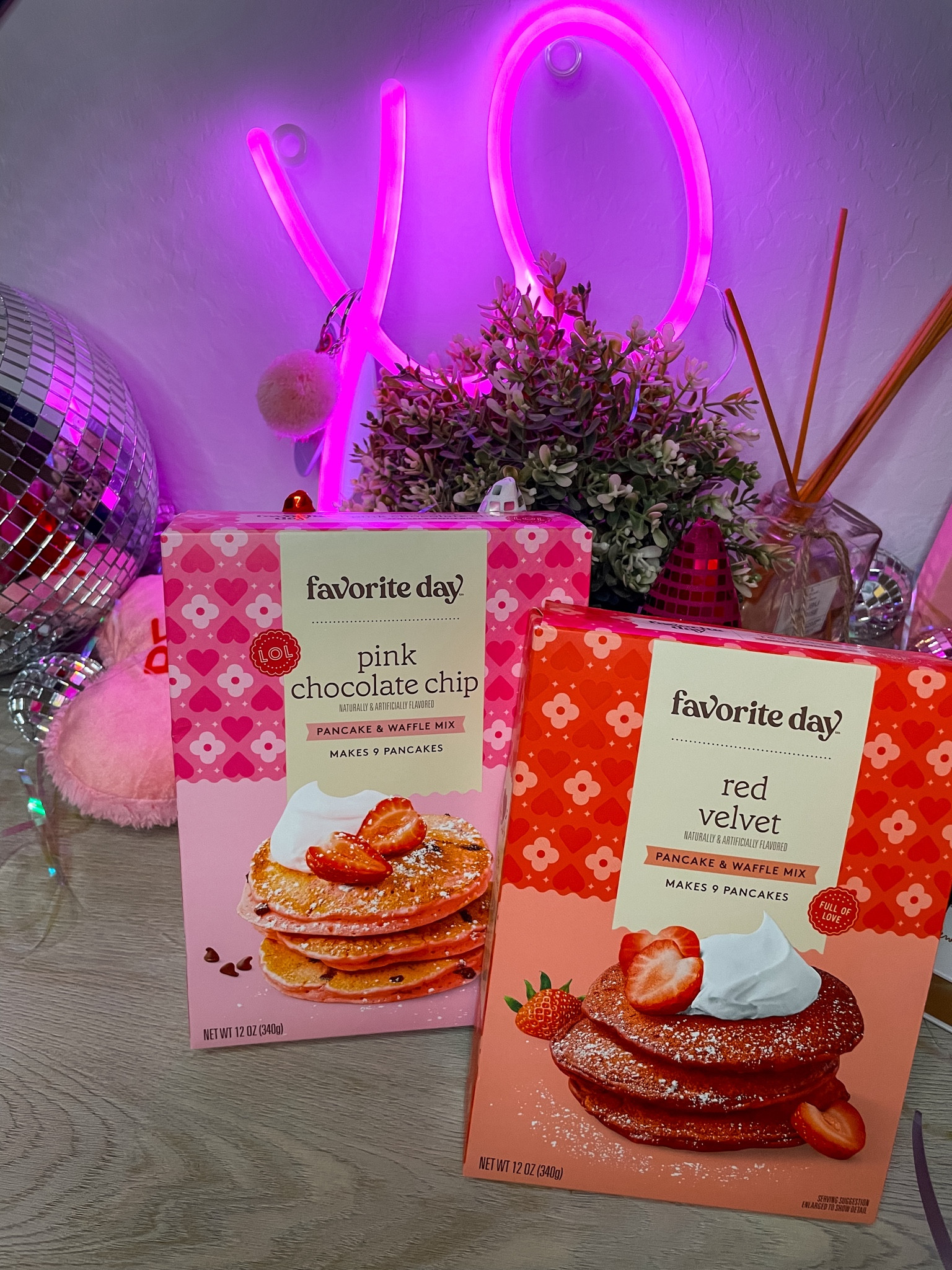 Love pancake mixes ready for Valentine’s Day! Elaina & I made little breakfast bundt cakes with these mixes & they came out super yum! ♥️🎀🪩

#Valentines #Pancakes #vday #ValentinesBreakfast #RedVelvet #ChocolateChips #FunFinds #TargetStyle 

#LTKfindsunder50 #LTKSeasonal #LTKhome