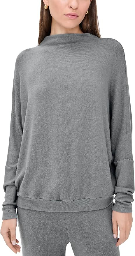 Eberjey Women's Cozy Time Mock Neck Pullover | Amazon (US)