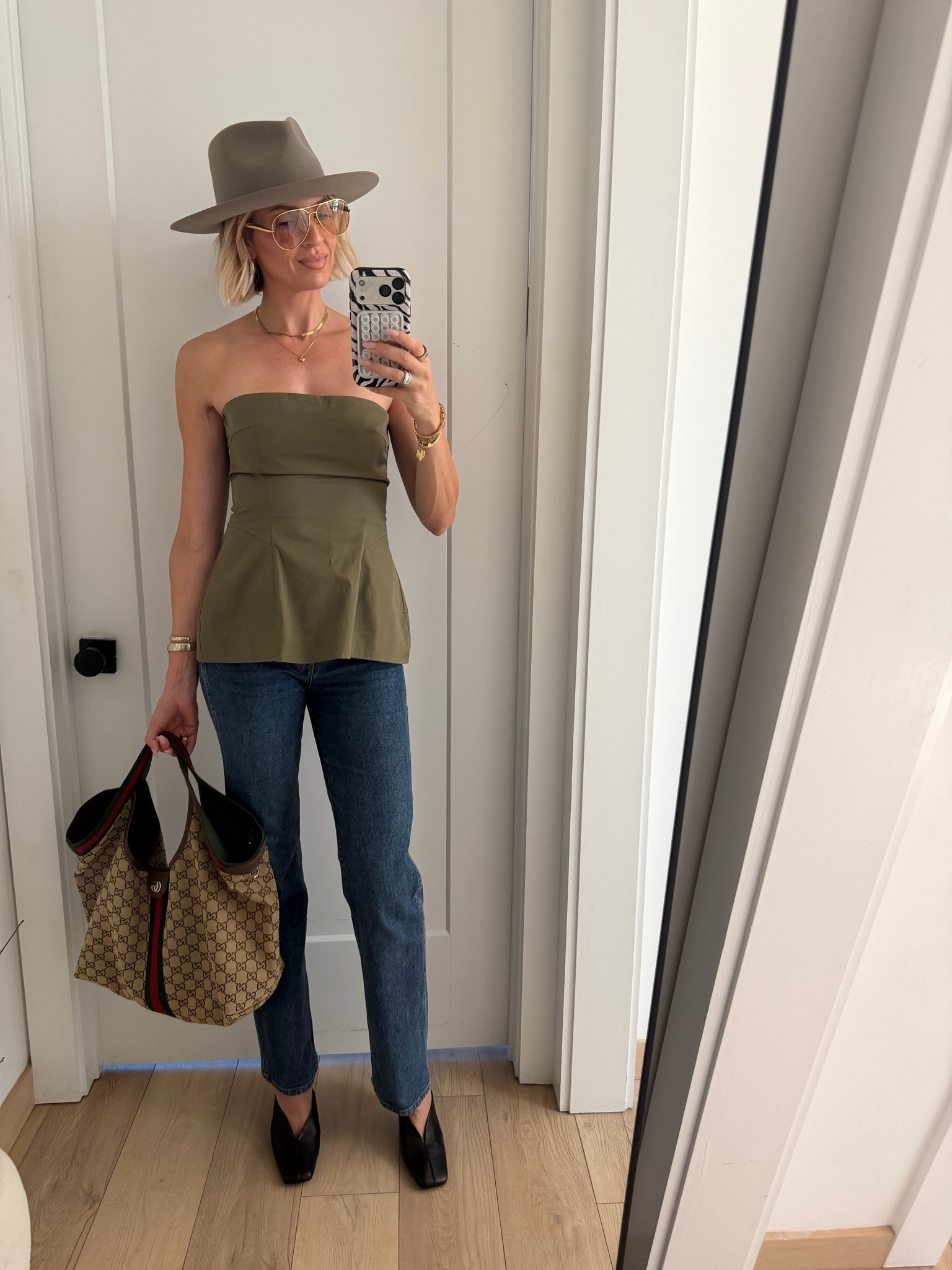Wearing a small in the top. Jeans, run TTS are tall girl friendly! One of my most favorite pairs of jeans. ￼

#LTKOver40 #LTKTall #LTKdayinmylife