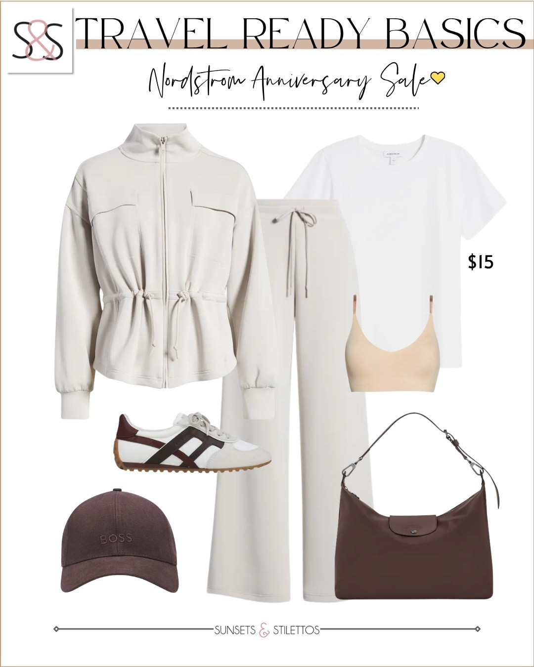These Nordstrom Anniversary Sale travel basics are giving quiet luxury airport style without even trying, and that $15 white tee is the steal of the entire NSale. 

 #LTKSaleAlert #LTKOver40 #LTKSeasonal