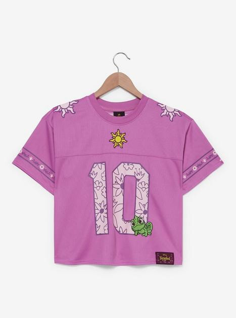 Disney Tangled Rapunzel Women's Cropped Football Jersey - BoxLunch Exclusive | BoxLunch