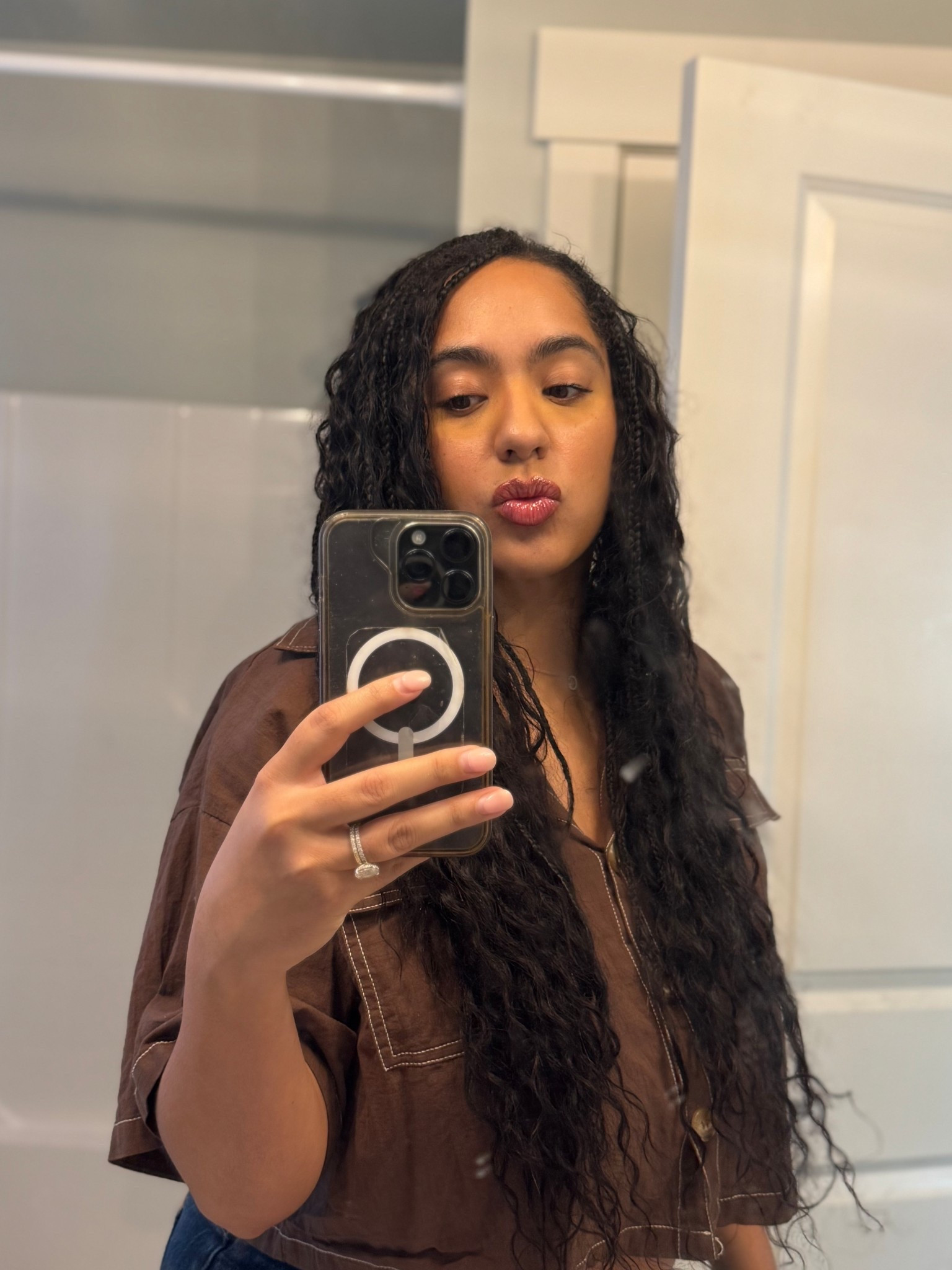 My lip duo lately has been a lip liner and lip mask. Pro tip for keeping your lips extra hydrated during the dry winter months!