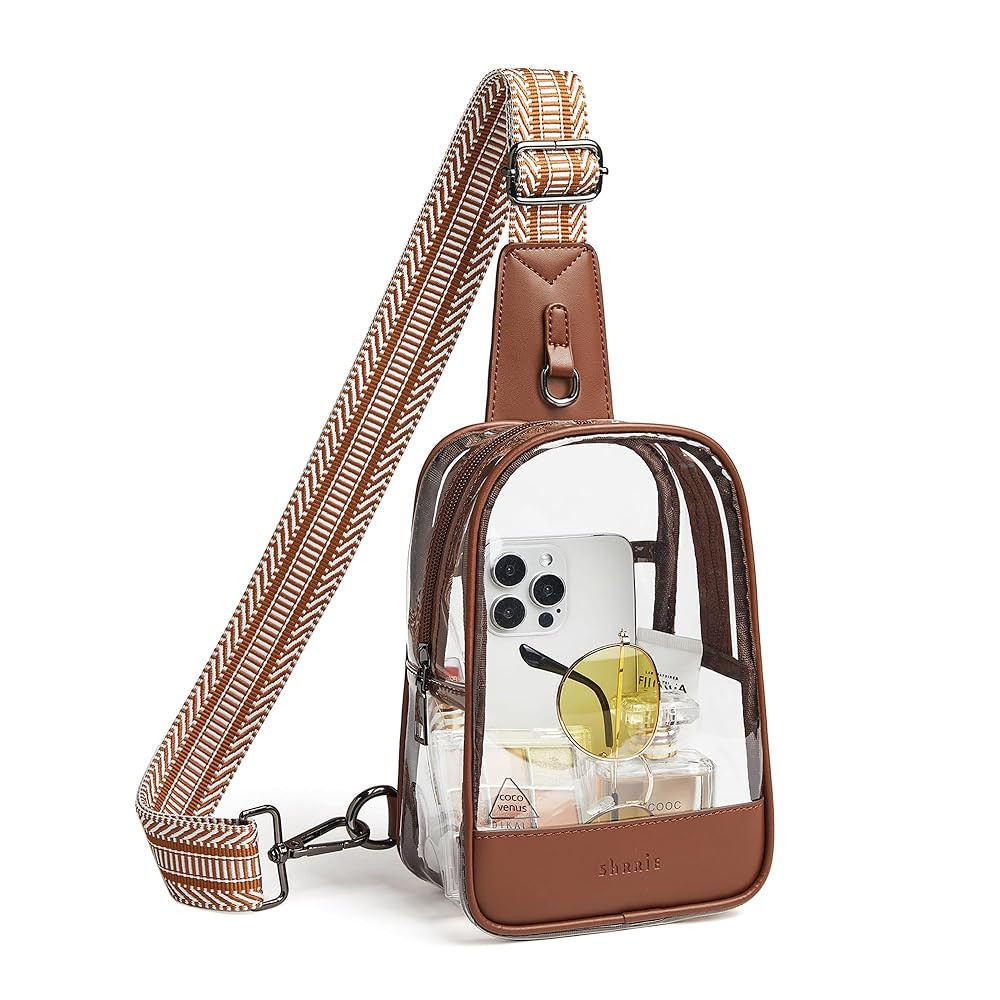 Shrrie Clear Bag for Stadium Events Transparent Crossbody Sling Bag for Women & Men - Stadium App... | Amazon (US)