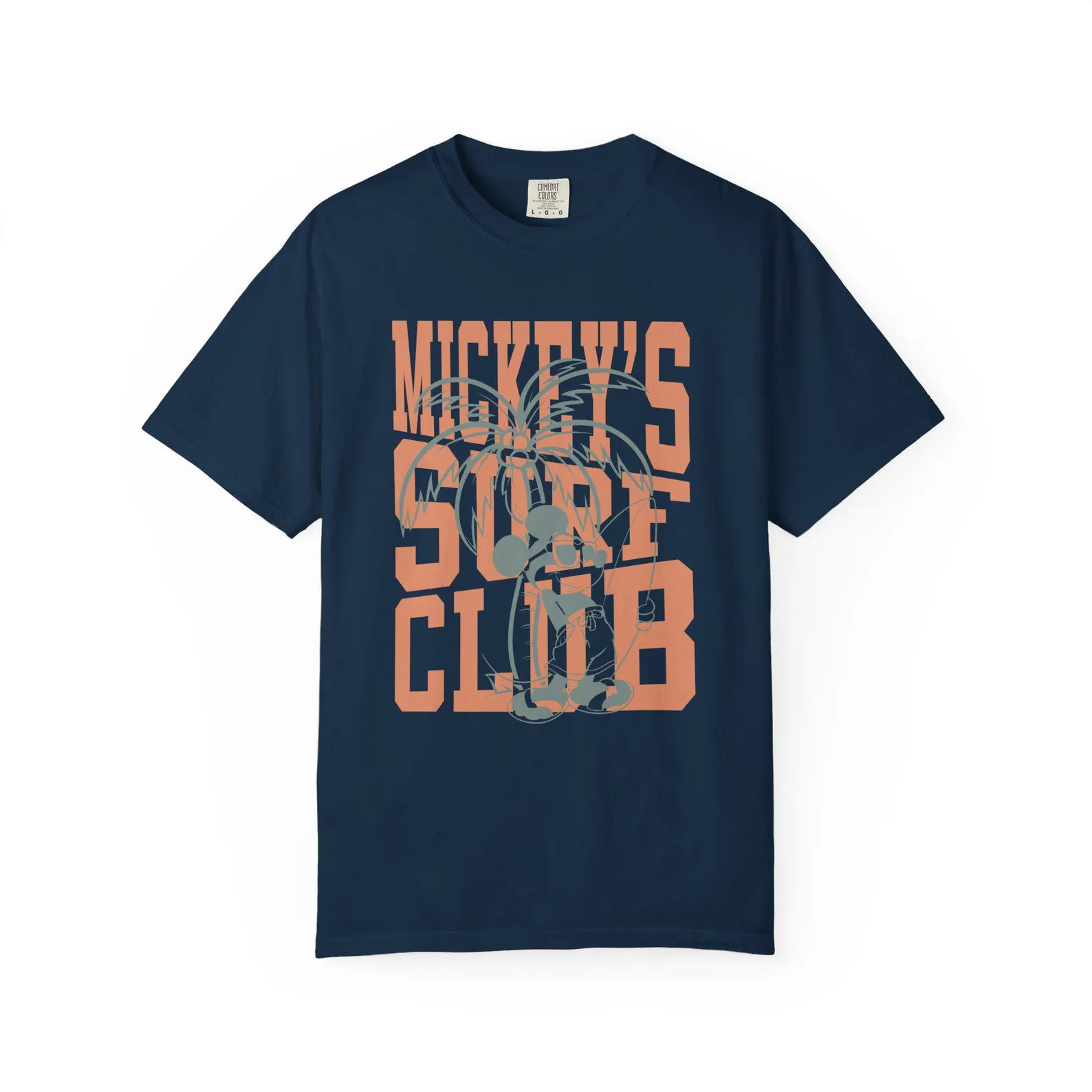 Retro Mickey's Surf Club Comfort Colors Shirt, Disney Surfing TShirt, Disneyland Summer Beach Hol... | Etsy (Global)