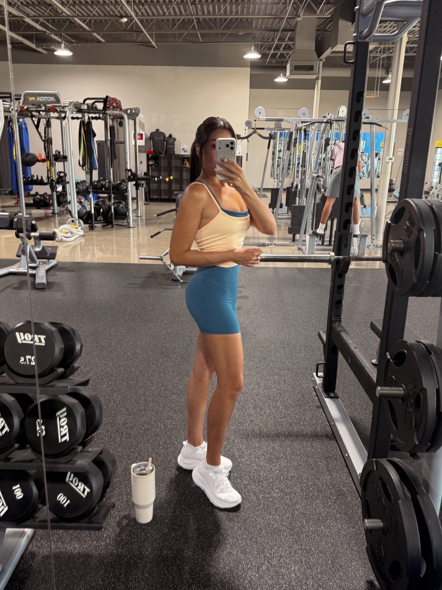 Wearing size m/l in top, medium in shorts. Hoka fits tts!

#LTKfitnessgoals #LTKmomlife #LTKActive