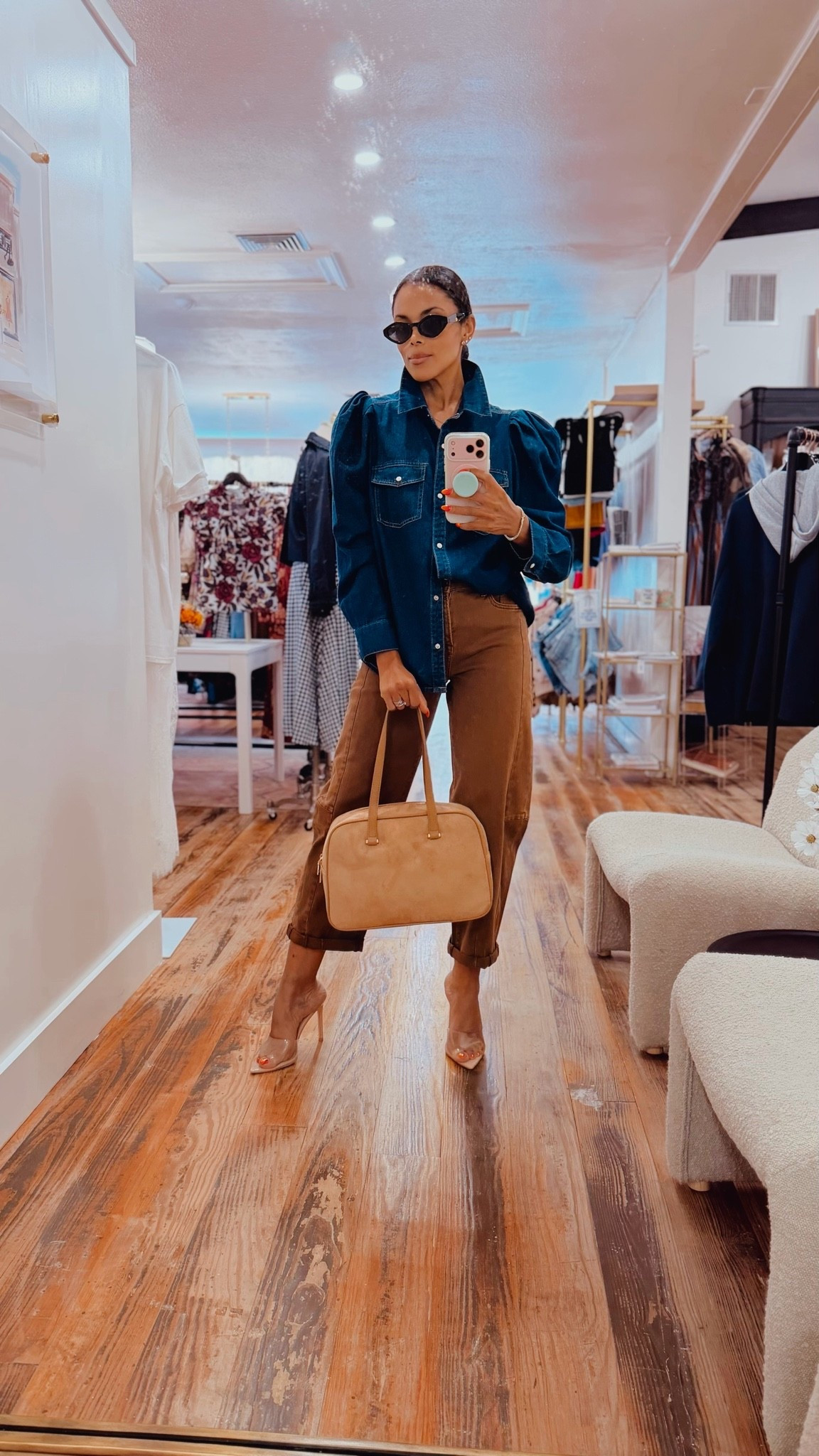 This shade of denim is stunning dark and chic! I love the puff leaves giving a little extra drama. Part with your favorite denim jeans any color 🤌. Wearing a medium but can really use a small. Like this post, comment SHOP & I'II send you the links!
I am 5’5• 130Ib • 36B • 24/25 waist. All links can be found on @shopltk app following: @nursebeautypreneur and
@nursebeautypreneur on IG in my bio
outfit, fall outfit, fall fashion, 40s style, 40s fashion, fashion insp

#LTKootd #LTKgrwm #LTKdayinmylife