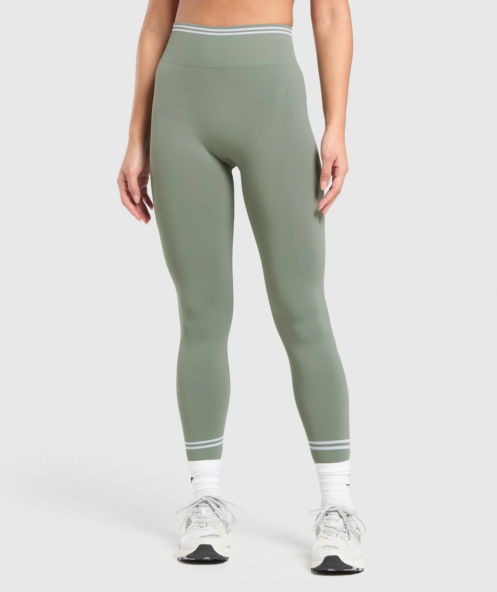 Gymshark Contrast Seamless Leggings - Unit Green | Gymshark US