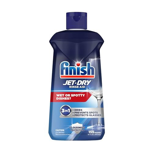 Finish Jet-Dry Liquid Rinse Aid, Dishwasher Rinse and Drying Agent, 23 fl oz, Packaging may vary ( Pack of 1 ) | Amazon (US)