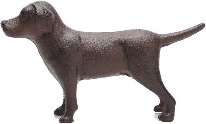 BRASSTAR Cast Iron Dog Statue Garden Home Desk Decor Cute Labrador Figurine Collectible Gifts PTW... | Amazon (US)