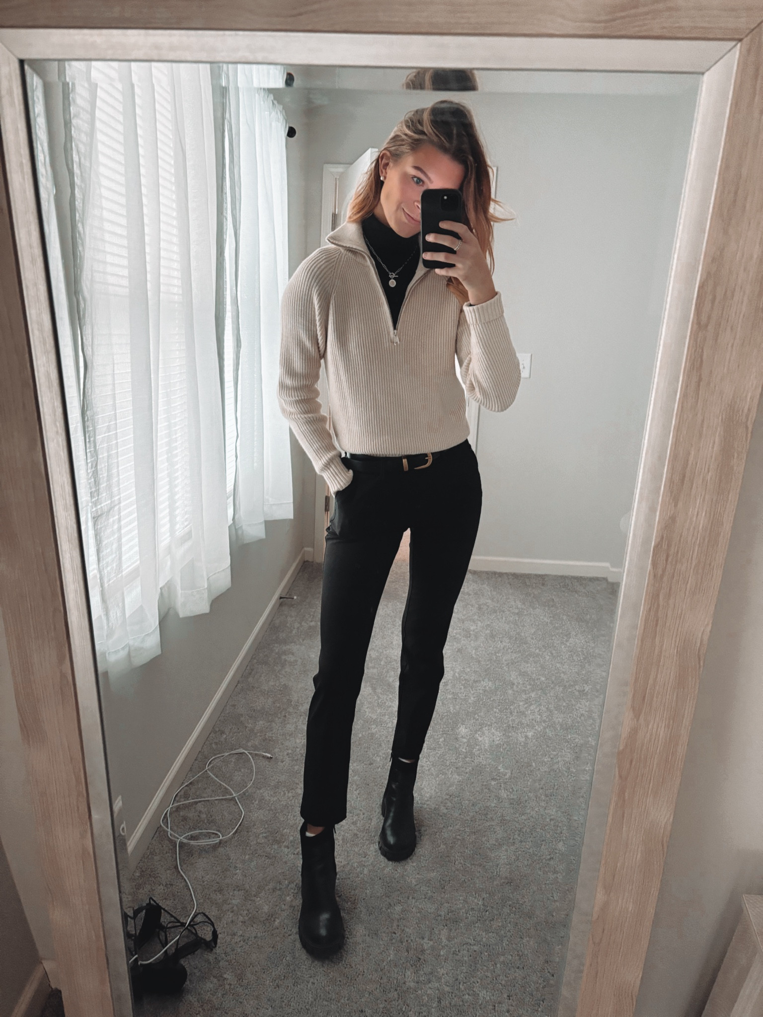 Business casual, business outfit, work outfit, winter work outfit, sweater, half zip, business casual outfit 

#LTKfindsunder50 #LTKGiftGuide #LTKMostLoved