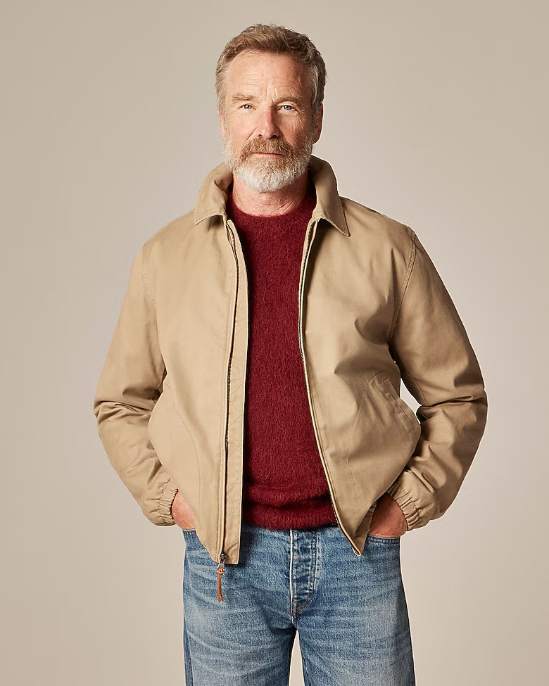 Harrington jacket in cotton twill | J. Crew US