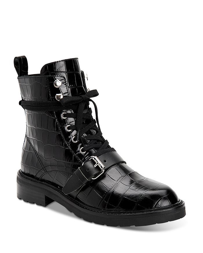 Women's Donita Embossed Combat Boots | Bloomingdale's (US)