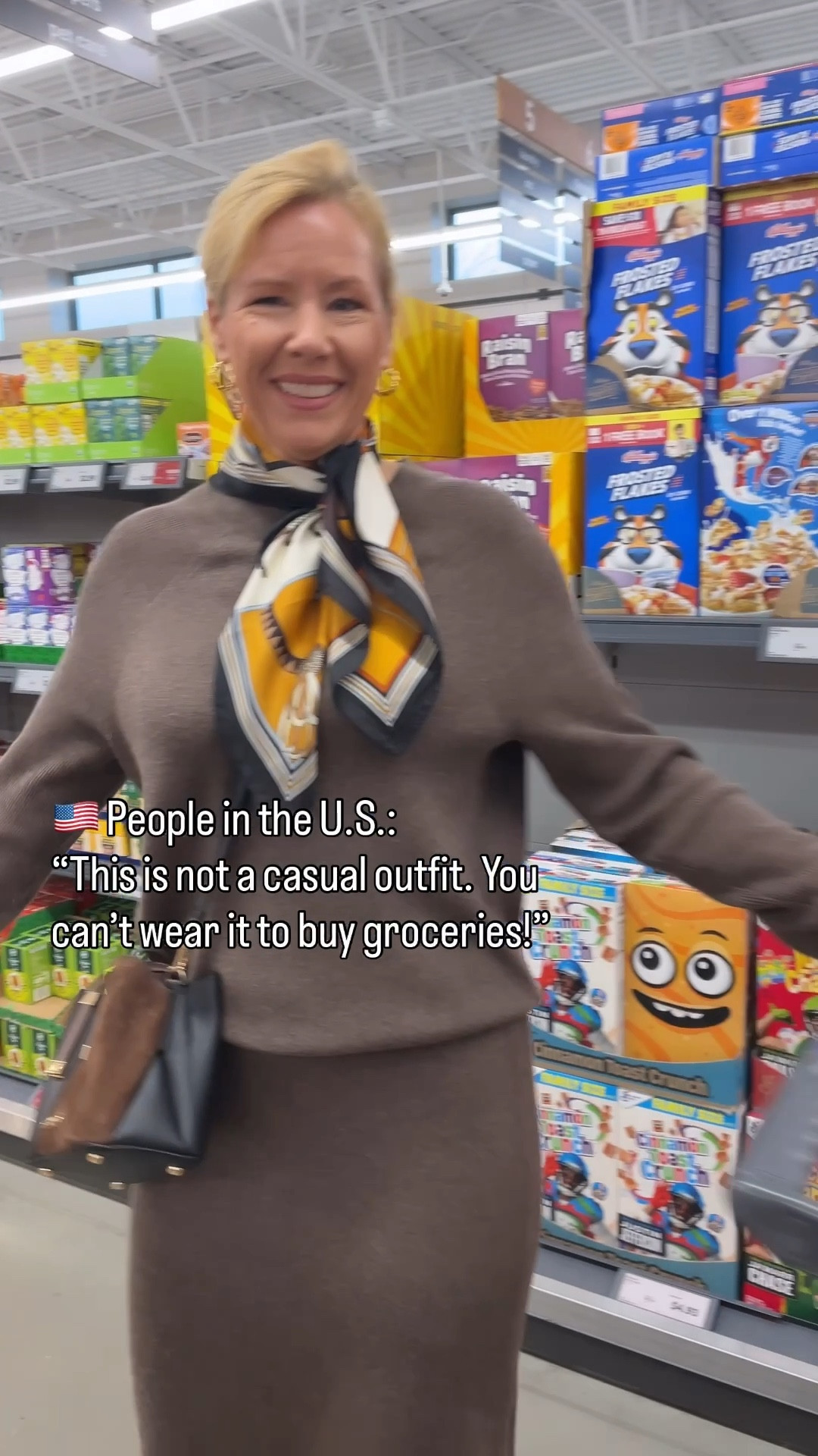 A lot of people in the U.S. seem to categorize clothes into 2 categories: 1. casual or 2. special occasions. Everyday I get comments like this: "You can’t wear this to go to Walmart.””That’s not a casual outfit.” “You can’t wear this to run errands.” Europeans are on the other hand confused, because for them it’s a completely normal outfit. It’s not that I wear a ballgown at Walmart! 😆

I really don’t understand why I should walk around in loungewear to run errands? 

I wear real clothes if I go outside! It makes me feel good and I enjoy it! It really does not take that much effort for me. I always have a couple of outfit combinations ready, hanging in my closet- so I just grab those! Easy peasy! 

Life is too short to save your clothes for special occasions. You spent the money on these clothes, so wear them, before it’s too late! I bet it will make you feel good too! You might even do better choices at the grocery store and don’t buy that bag of potato chips. 🤭

‼️Warning: you’ll get compliments from strangers if you dress nice! 

#LTKdayinmylife #LTKootd #LTKgrwm